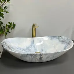 Умивальник VBI Turin granit glossY накладний VBI-011507, Мармур - мініатюра 2