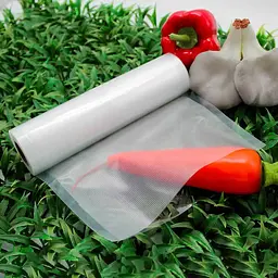 Пакети для вакууматора 5 м х 15 см / Вакуумні пакети для їжі у рулоні / Пакети для вакуумування продуктів - мініатюра 5