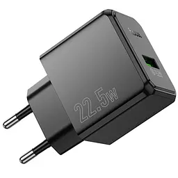 МЗП Hoco CS17A Wish QC3.0 22.5W (1USB-A) Black - мініатюра 4