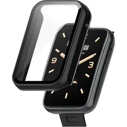 Чохол-накладка DK Пластик Gloss Glass Full Cover для Xiaomi Mi Band 7 Pro (black)