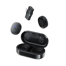 Бездротова мікрофонна система ACEFAST R3 dual-mic (Type-C) Black (6974316285847) - мініатюра 6