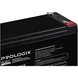 Акумулятор Prologix AGM 12V [12V/7Ah/84Wh] [PL12-7] [114639] - мініатюра 4