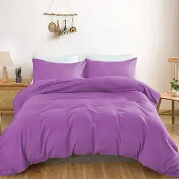 Простирадло на гумці MirSon Satin Light Pro 10-018 Lilac 140x190 см фіолетове (2200011023922) - мініатюра 2