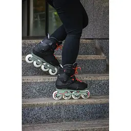 Ролики жіночі Rollerblade Twister XT Women 260 Чорний-Зелений - мініатюра 4