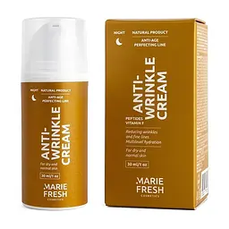 Нічний крем Marie Fresh Cosmetics Anti-age Perfecting Line Anti-wrinkle для сухої та нормальної шкіри 30 мл - мініатюра 2