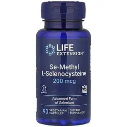 Дієтична добавка Life Extension Se-Methyl L-Selenocysteine 200 мкг 90 вегетаріанських капсул