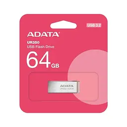 USB флеш накопичувач ADATA 64GB UR 350 Silver/Beige USB 3.2 (UR350-64G-RSR/BG) - мініатюра 5