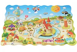 Пазл-розмальовка Same Toy Парк розваг, 50 елементів (2033Ut) - мініатюра 2