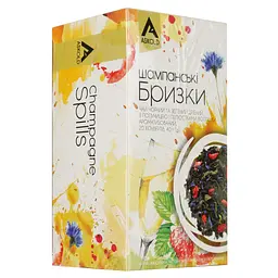 Чай чорний та зелений Askold Champagne Spills ароматизований 40 г (20 шт. х 2 г) - мініатюра 2