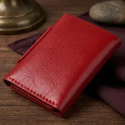 Суворе жіноче портмоне з гладкої шкіри Grande Pelle 11153 червоне - мініатюра 3