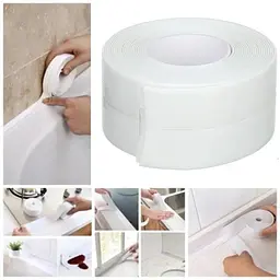 Стрічка клейка силіконова бордюрна  Good Idea ізолятор для кухні та ванної кімнати водовідштовхувальна 3,2 м x 2,2 см Білий (7777А) - мініатюра 3