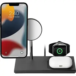 Бездротовий зарядний пристрій Native Union Snap 3 in 1 Magnetic Wireless Charger Black (SNAP-3IN1-BLK-EU) - мініатюра 3