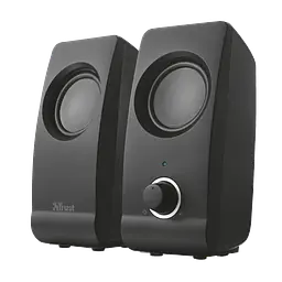 Колонки 2.0 Trust Remo, Black, 8W, працює від USB, регулятор гучності на передній панелі (17595) - мініатюра 2