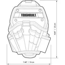 Сумка для інструмента ToughBuilt швидкознімна кобура для великого дриля (TB-CT-20-L) - мініатюра 7