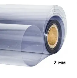 М'яке скло у рулонах Soft Glass Силіконова скатертину для меблів Шир.1,0 м - 20м (товщина 2,0 мм) Матова - мініатюра 2
