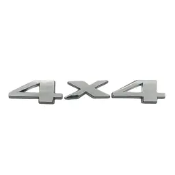 Емблема напис 4х4 для Jeep хром 147х26мм метал (на скотчі) - мініатюра 2