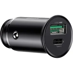 Зарядний пристрій Baseus Circular Metal PPS Quick Charger Black (CCYS-C01) - мініатюра 2