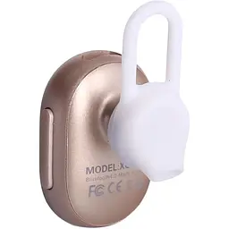 Бездротова моно гарнітура XO B18 Bluetooth mini золотиста - мініатюра 2
