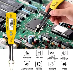 Цифровий вимірювач SMD AP-990C, розумний тестер SMD, ручний вимірювач опору діодів, розумний пінцет, цифровий мультиметр, опір 2 к - мініатюра 5
