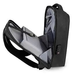 Рюкзак Mark Ryden для ноутбука 15.6 дюймів Rock MR9405YY з кодовим замком TSA та USB портом Чорний - мініатюра 3