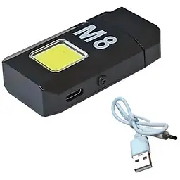 Запальничка-світильник Lovers LV-6002 електроімпульсна електронна, ліхтарик COB USB - мініатюра 3