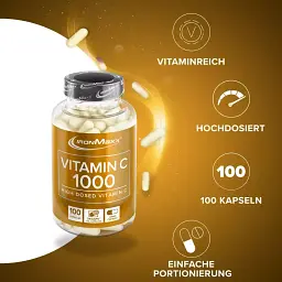 Вітамін IronMaxx Vitamin C 1000 мг 100 капсул - мініатюра 2