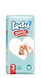Підгузки-трусики дитячі Lody Baby Pants Culottes midi 3 (4-9 кг) Jumbo 60 шт.