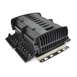 Муфта оптична Merlion ML-OP-F108H-12C, герметична, 3 введення, до 2-х касет, до 12 зварок, матеріал PP - мініатюра 3
