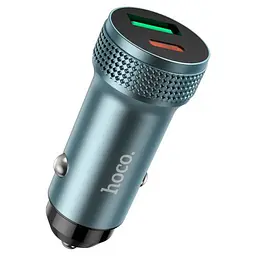 Автомобільний зарядний пристрій HOCO Z49B Level PD38W(1C1A) car charger сірий - мініатюра 4