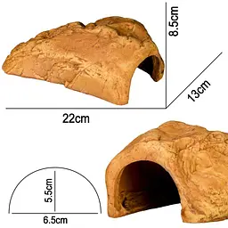 Декорація печера Terrario Rock Shelter без дна 22x13x8,5см (23139) - мініатюра 2