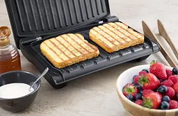 Електрогриль George Foreman 25040-56 Family Steel Grill 1650 Вт Червоний (25040-56GF) - мініатюра 8