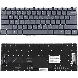 Клавіатура для ноутбука Lenovo (ThinkBook: 13x G2 IAP) rus, black, без фрейму, підсвічування клавіш