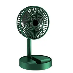 Акумуляторний настільний вентилятор Telescopic Folding Fan Портативний складна міні USB ветродуйка Зелений - мініатюра 2