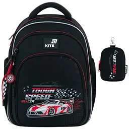 Рюкзак для початкової школи Kite Education 763S Speed Racer Чорний (K26-763S-2)