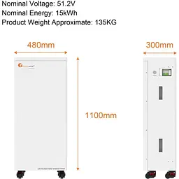 Акумулятор FelicityESS LiFePO4 48V (51.2V/300Ah/15360Wh) (FLA48300) [163795] - мініатюра 7