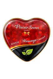 Масажна свічка серце Plaisirs Secrets Natural (35 мл) Plaisirs Secrets SO1863 102484 - мініатюра 2