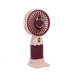 Вентилятор портативний ZB088A Mini Fan / Ручний вентилятор з акумулятором / Настільний портативний вентилятор - мініатюра 3