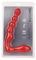 Страпон Dream Toys Purrfect Silicone 19 см червоний - мініатюра 2