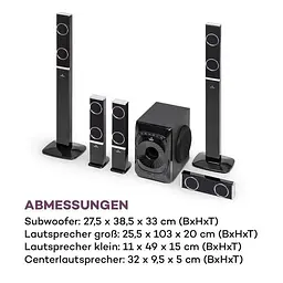 Домашній кінотеатр Auna Areal 825 5.1 (10036134) - мініатюра 8