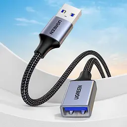 Подовжувач Ugreen USB 3.0 AM/AF штекер - роз'єм 1М (US115) - мініатюра 2