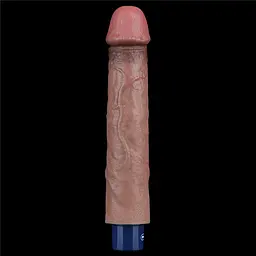 Вібратор Lovetoy Real Softee 9" Platinum Silicone 22.8 см коричневий - мініатюра 3