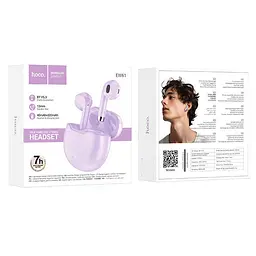 Навушники Hoco June true wireless BT headset EW61 BT5.3 40/320mAh 7h - мініатюра 2