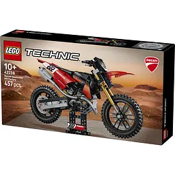 Конструктор LEGO Technic Мотоцикл Ducati Desmo450 MX Factory 457 ел. (42238) - мініатюра 3
