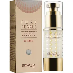 Крем-гель для шкіри навколо очей із перловою пудрою Bioaqua Pure Pearls, 35 мл - мініатюра 2