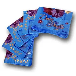 Пакет майка з малюнком поліетиленова 29х46 GS "Daisy Shuffle" синя 250 шт/уп. - мініатюра 2