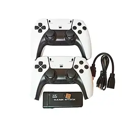 Ігрова приставка GameStick M8 Pro 2.4G Біло-чорний, HDMI-приставка для телевізора з бездротовими джойстиками - мініатюра 2