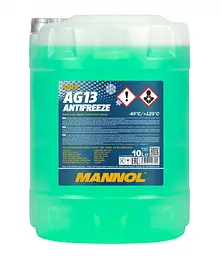 Антифриз MANNOL AG13 Hightec Antifreeze -40 ° C зелений 10л MN4013-10