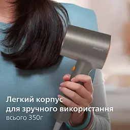 Фен Philips 3000 Series 1600 Вт 2 режими іонізація сірий (BHD321/00) - мініатюра 6
