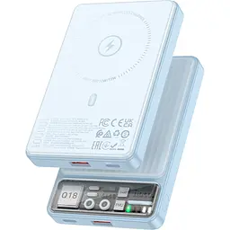 Зовнішній акумулятор Hoco Q18 Tourer MagSafe 10000mAh 22.5W Blue [605205] [112984] - мініатюра 3