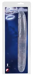 Двосторонній фалоімітатор Crystal Duo 34 см прозорий - мініатюра 2